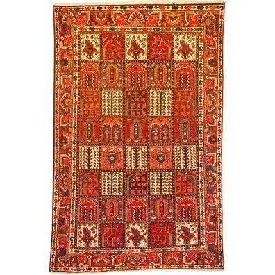 One Of The Kind Persian Bakhtiar Rug 10'1" x 6'4"